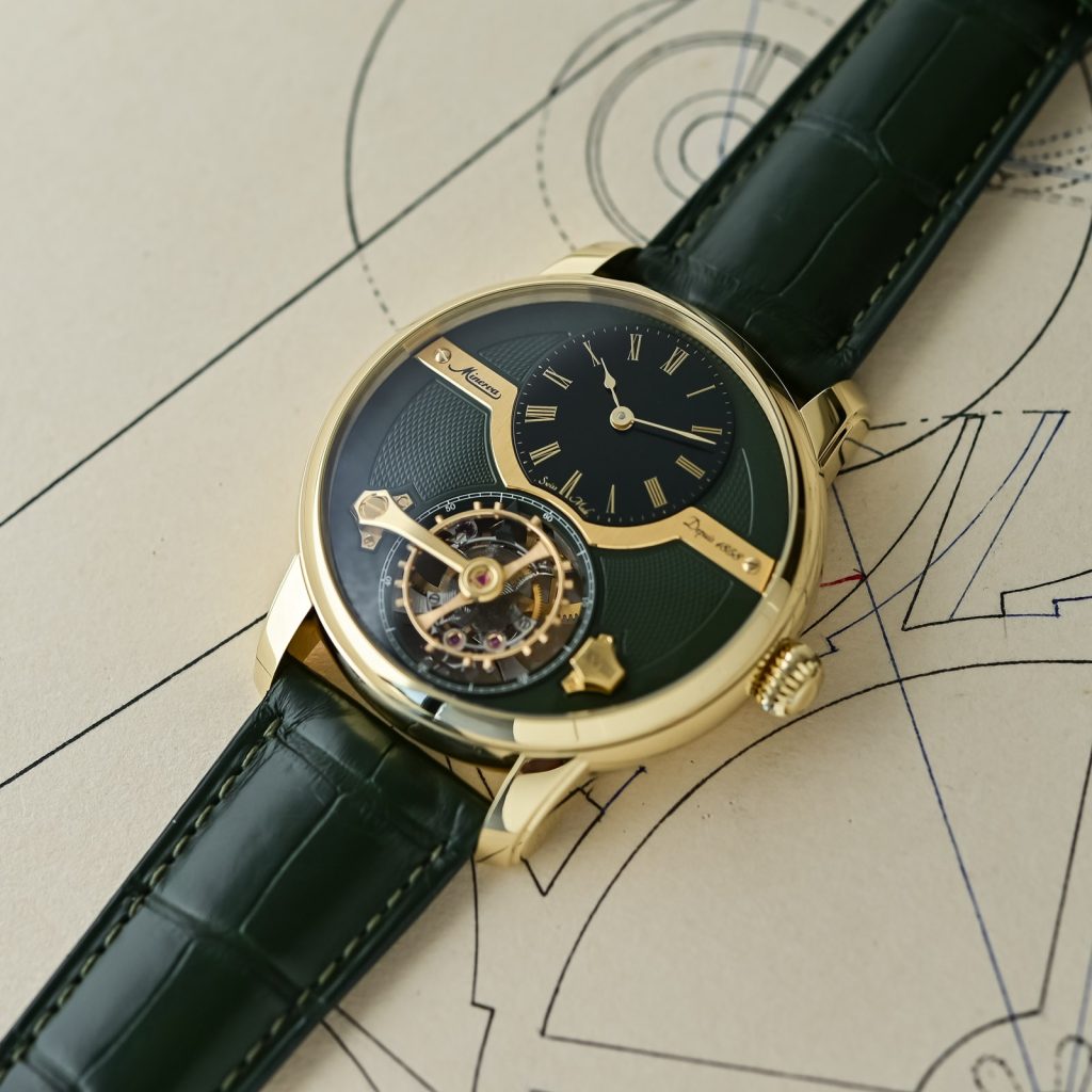 Minerva Exo Tourbillon Limited Edition 18 Olive Green yellow Gold - review - 3