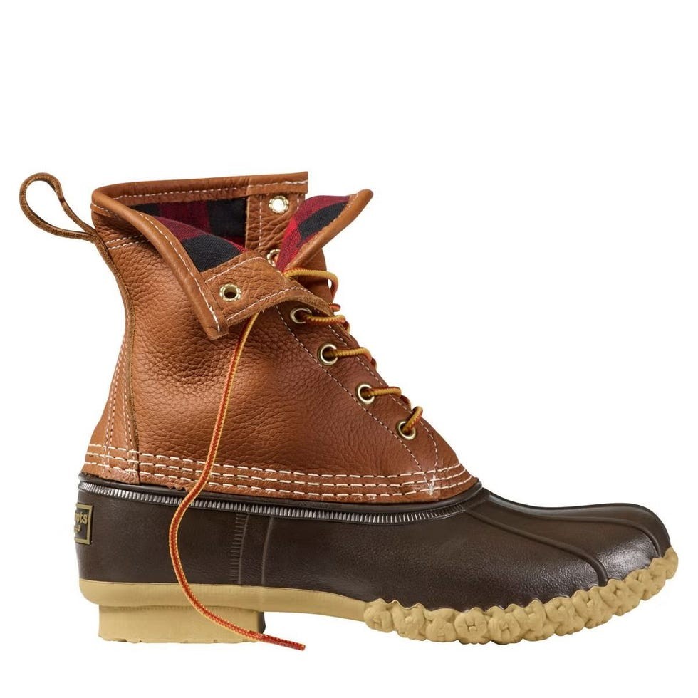 Bean Boots 8", Flannel-Lined