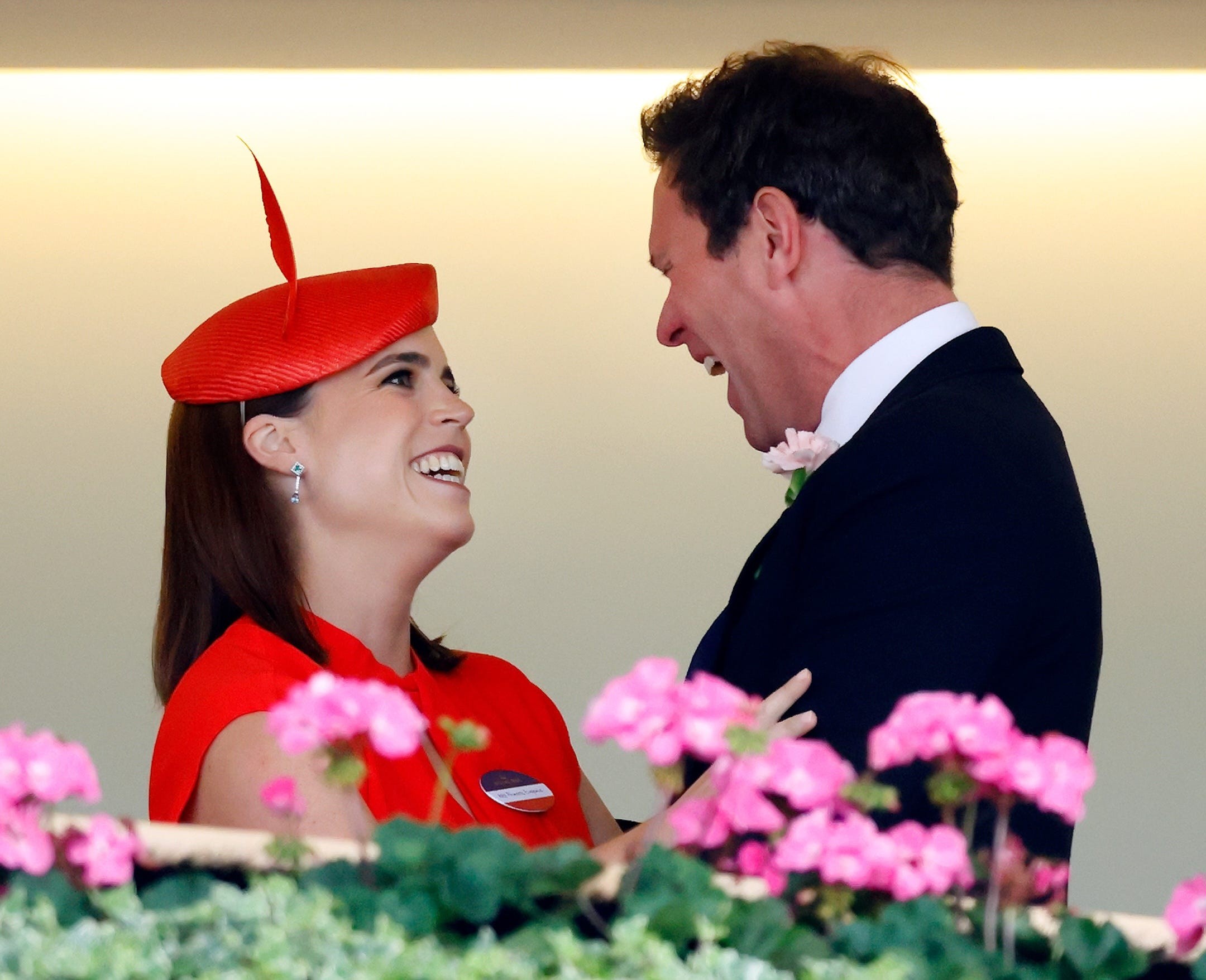 ascot, united kingdom june 21 embargoed for publication in uk newspapers until 24 hours after create date and time princess eugenie and jack brooksbank watch the racing from the royal box as they attend day five of royal ascot at ascot racecourse on june 21, 2025 in ascot, england photo by max mumbyindigogetty images