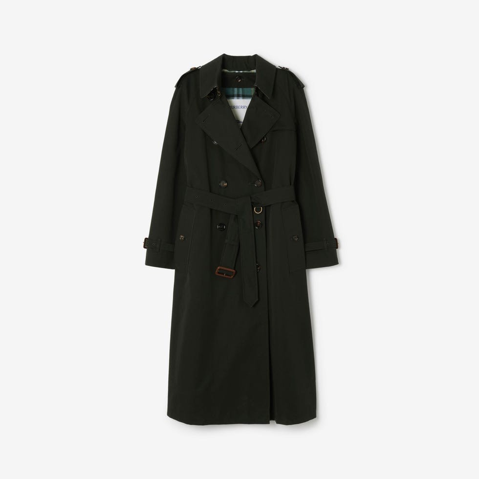 Long Gabardine Waterloo Trench Coat with Warmer