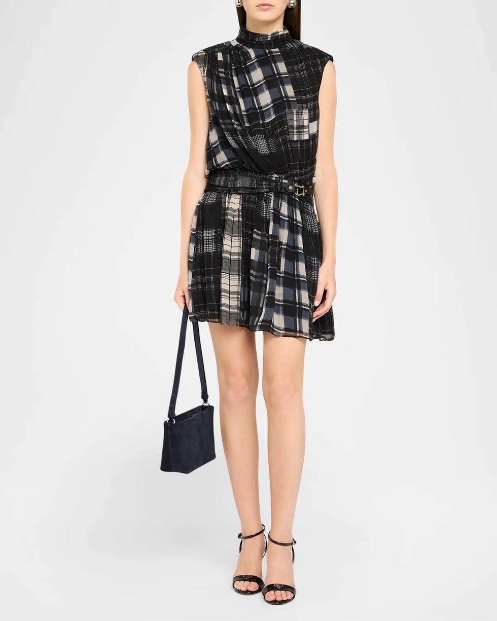 Leah Plaid Mini Dress