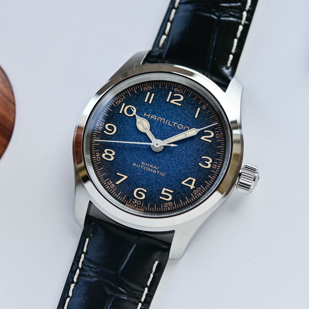 Hamilton Khaki Field Murph 38mm Blue Dial Review - 7