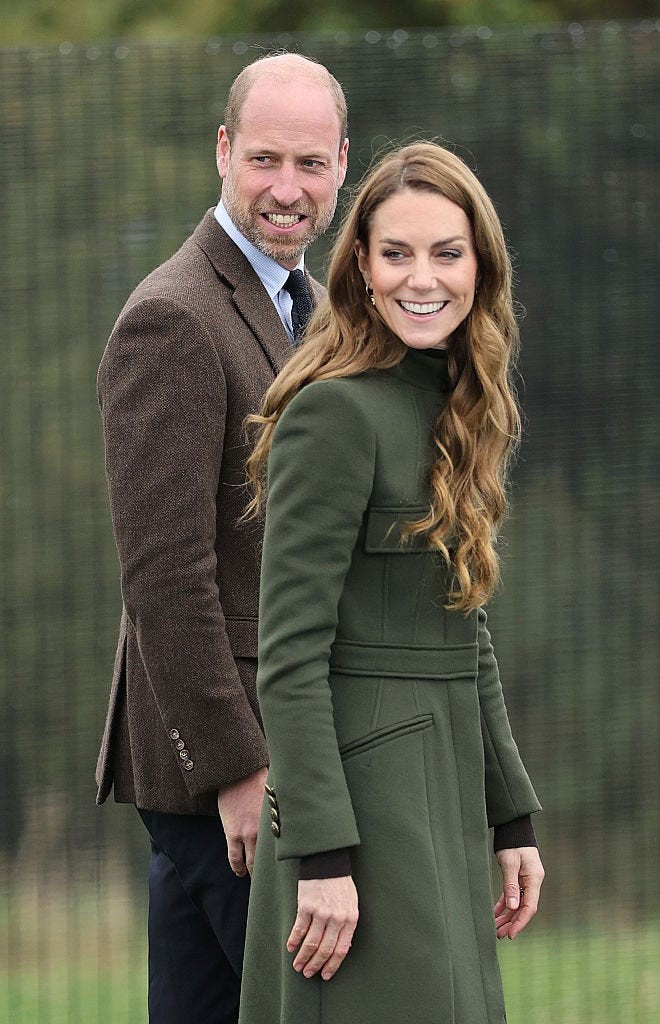 cookstown, northern ireland october 14 catherine, princess of wales and prince william, prince of wales visit the northern ireland fire rescue service’s nifrs new learning and development college on october 14, 2025 in cookstown, northern ireland the college trains all nifrs employees and offers opportunities for the young people of northern ireland to train and become the next generation of firefighters the prince and princess of wales are visiting organisations providing creative and entrepre