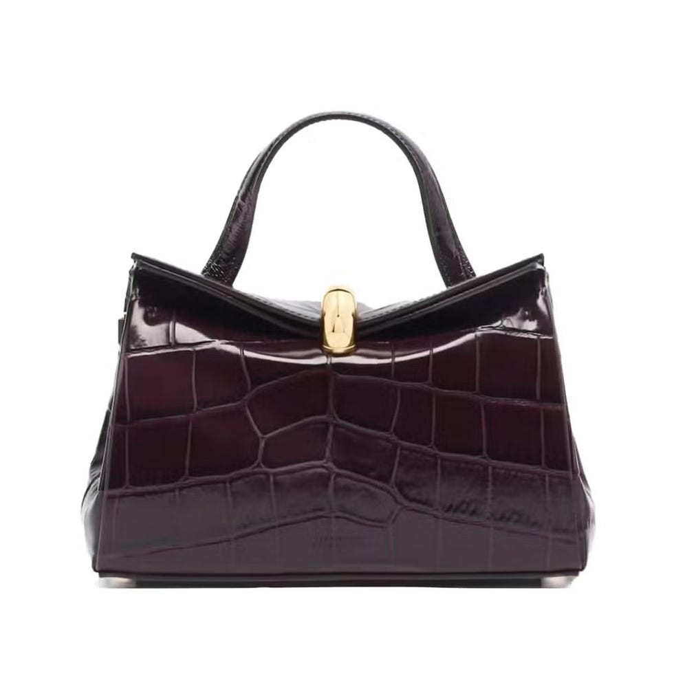 Valérie Small Leather Top-Handle Bag