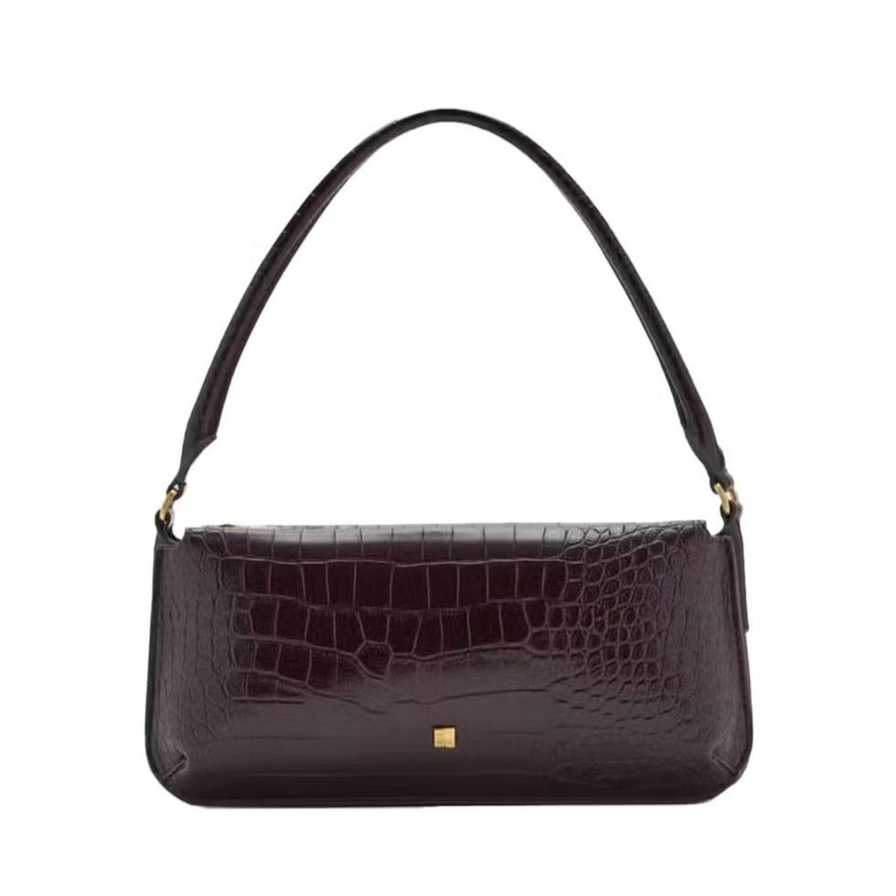 Crocodile-Effect Handbag