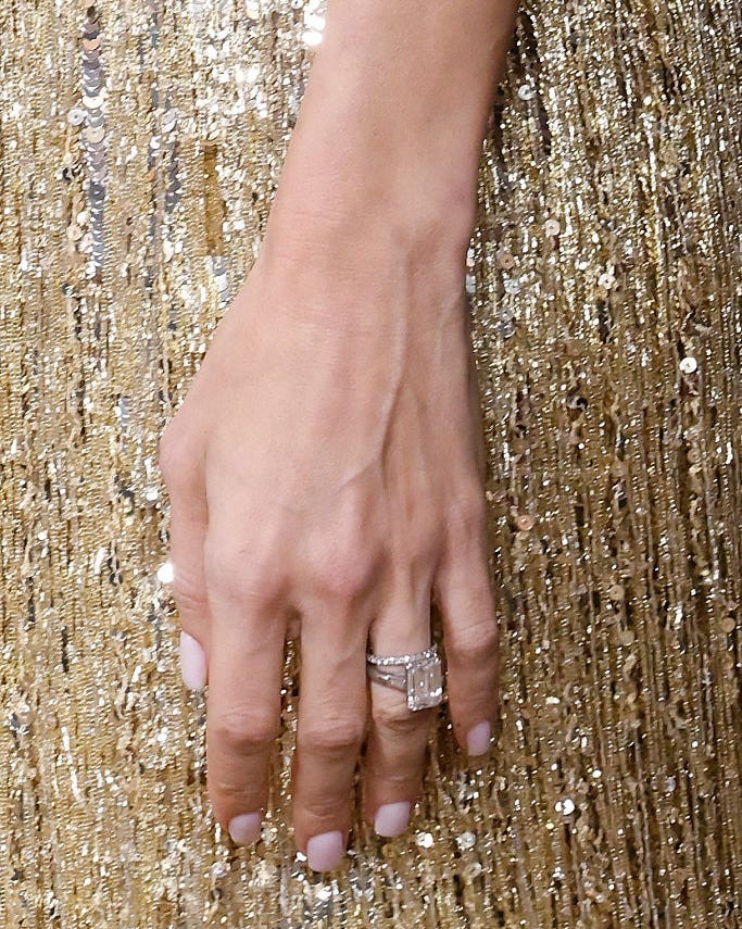 amal clooney short soft square nails