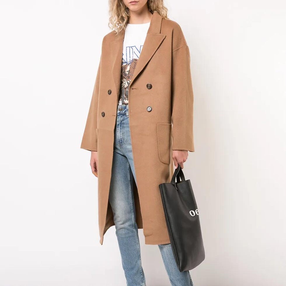 Dylan belted double-breasted coat