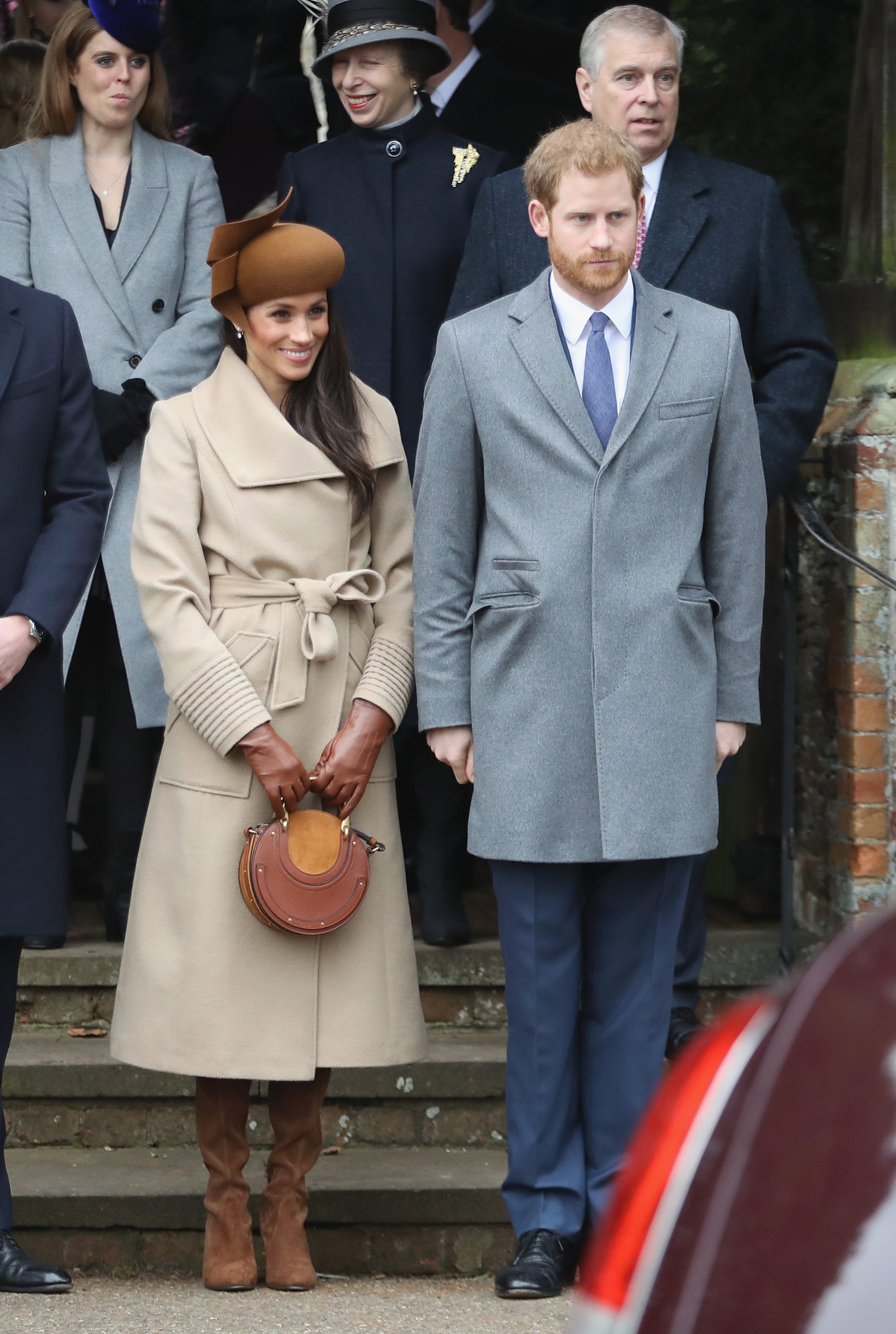 members of the royal family attend st mary magdalene church in sandringham