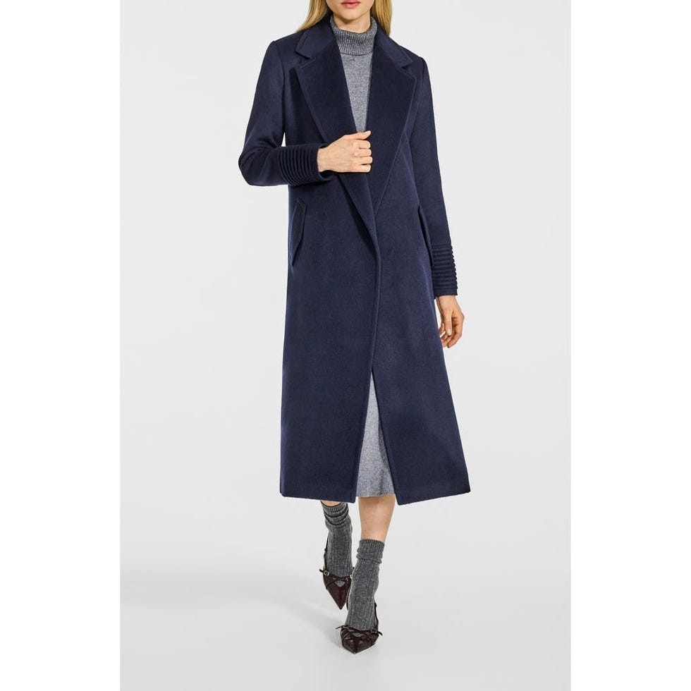 Alpaca & Wool Wrap Coat