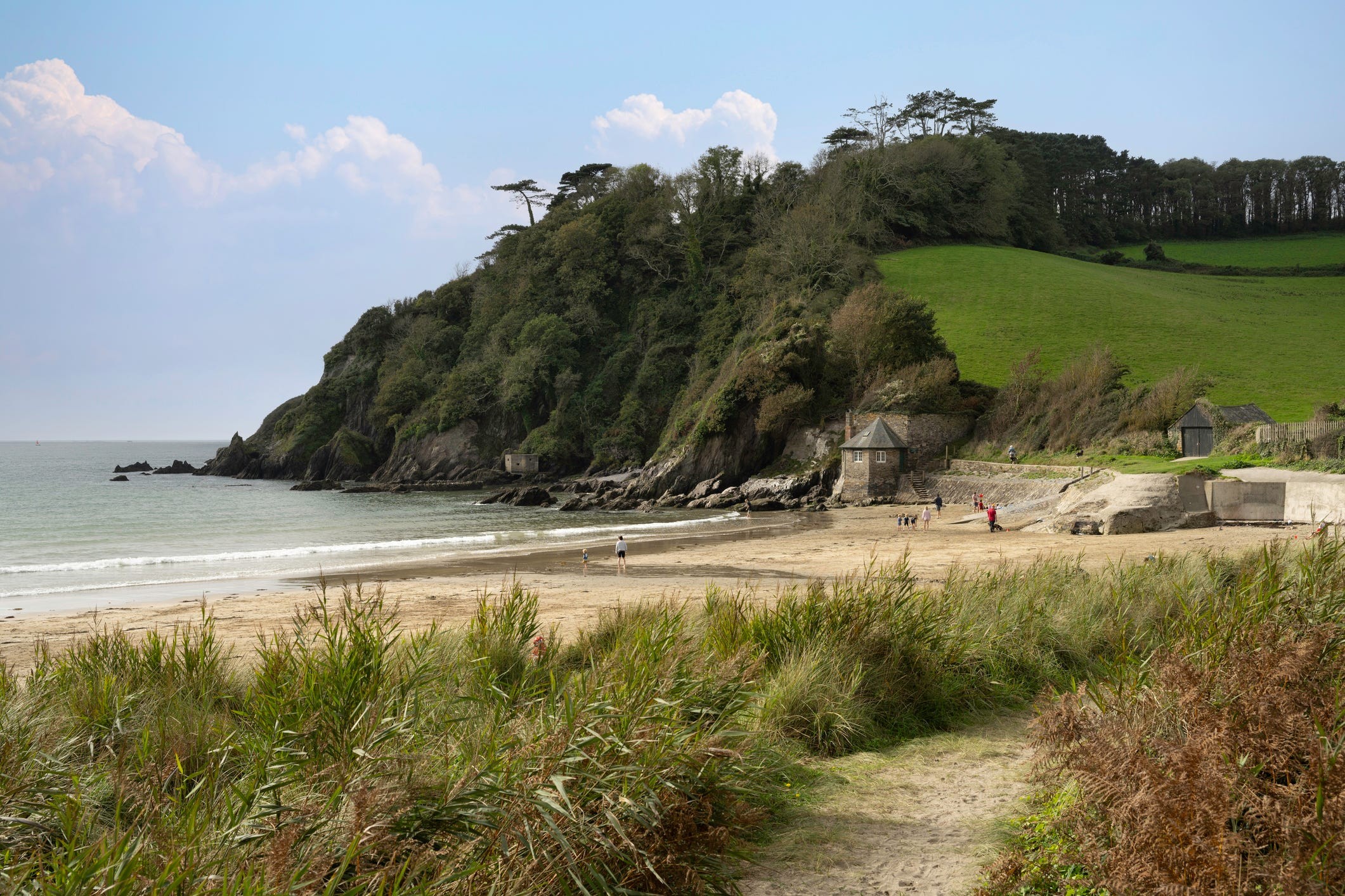 Beach at Mothecombe, Devon, England