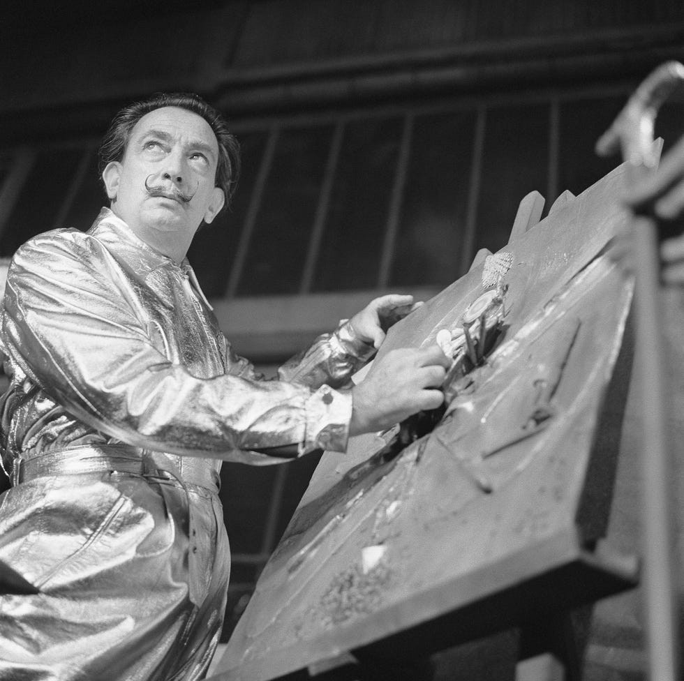 Salvador Dali Creating Bronze Artwork