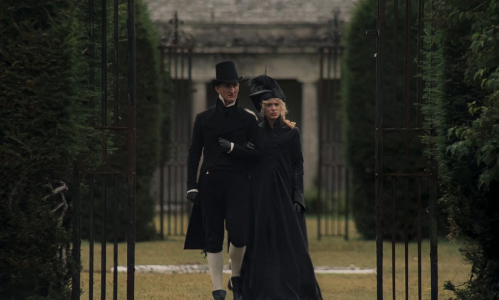 sasfp00034rtom brooke stars as john dashwood and stacy martin as fanny dashwood in sense and sensibility, a focus features releasecredit courtesy of focus features © 2026 focus features llc