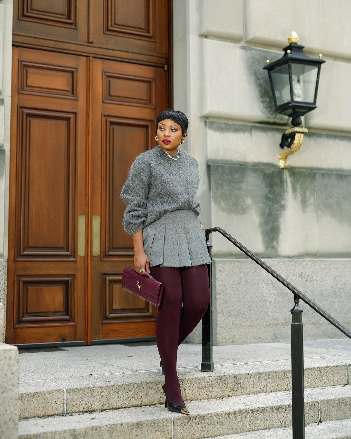 sweater and skirt outfits