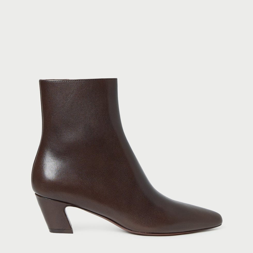 Harper Brown Leather Ankle Boot