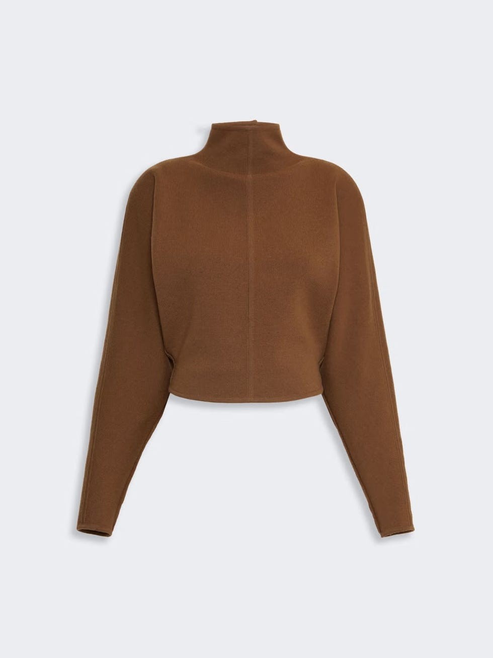 Cropped Camel Sweater
