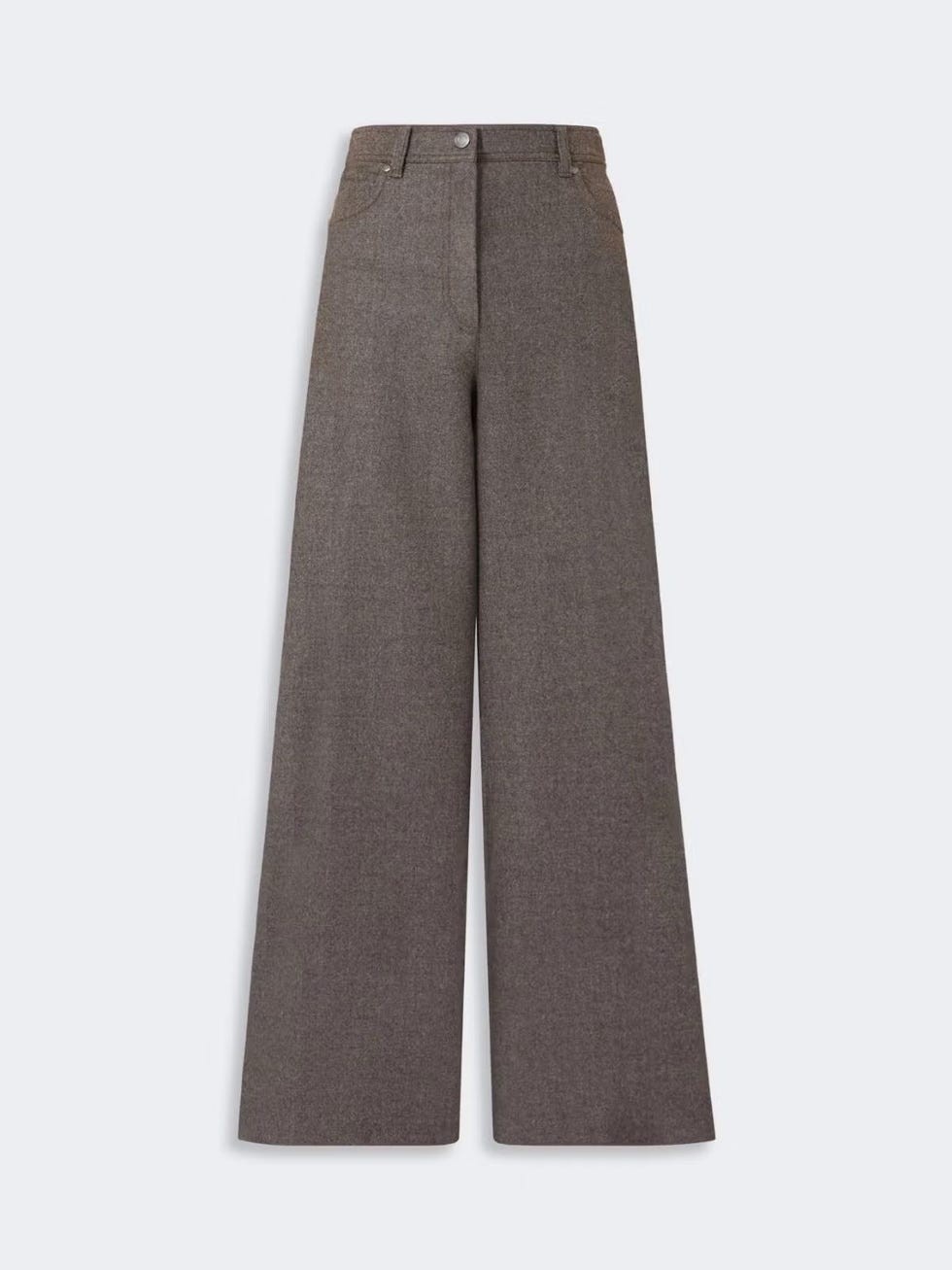Wool Wide-Leg Trousers