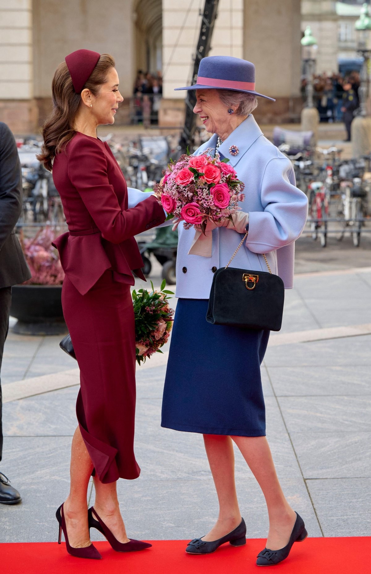The King and Queen of Denmark, with Princess Benedikte, attend the opening of the Folketing, Denmark's Parliament, at Christiansborg Palace in Copenhagen on October 6, 2026 (Stefan Lindblom/TT News Agency/Alamy)