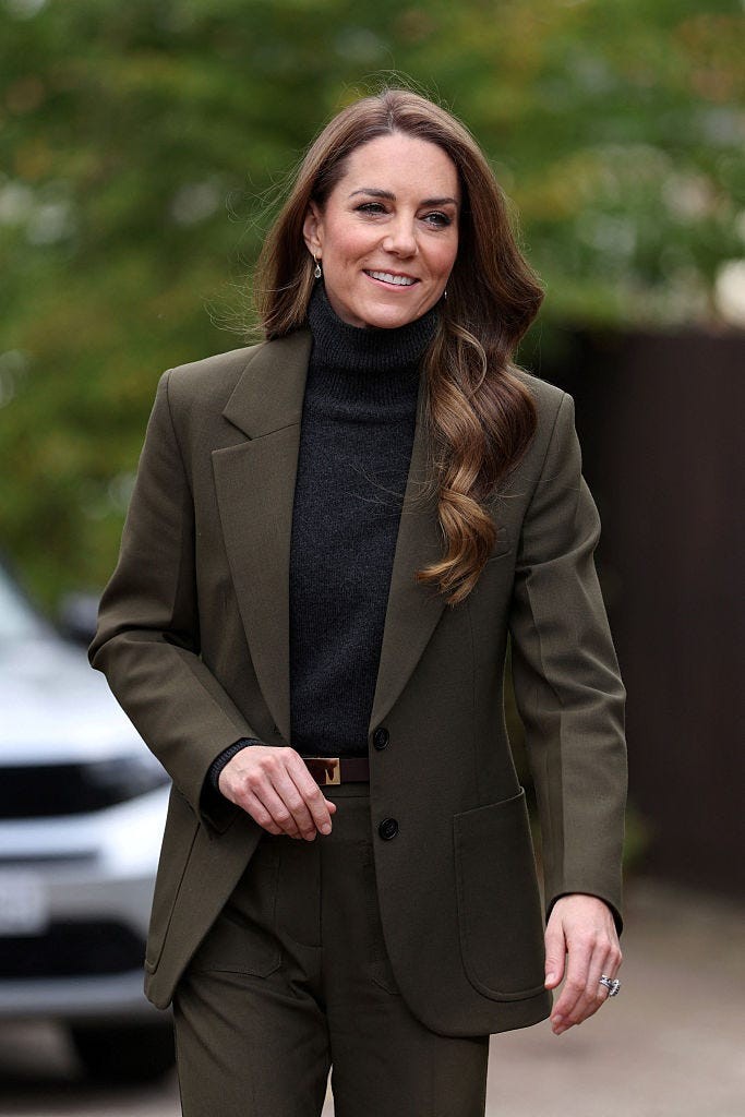 ipswich, england october 22 catherine, princess of wales arrives at the treehouse childrens hospice during a visit to learn about the care and support provided by east anglias childrens hospices each on october 22, 2026 in ipswich, england photo by chris radburnwpa poolgetty images