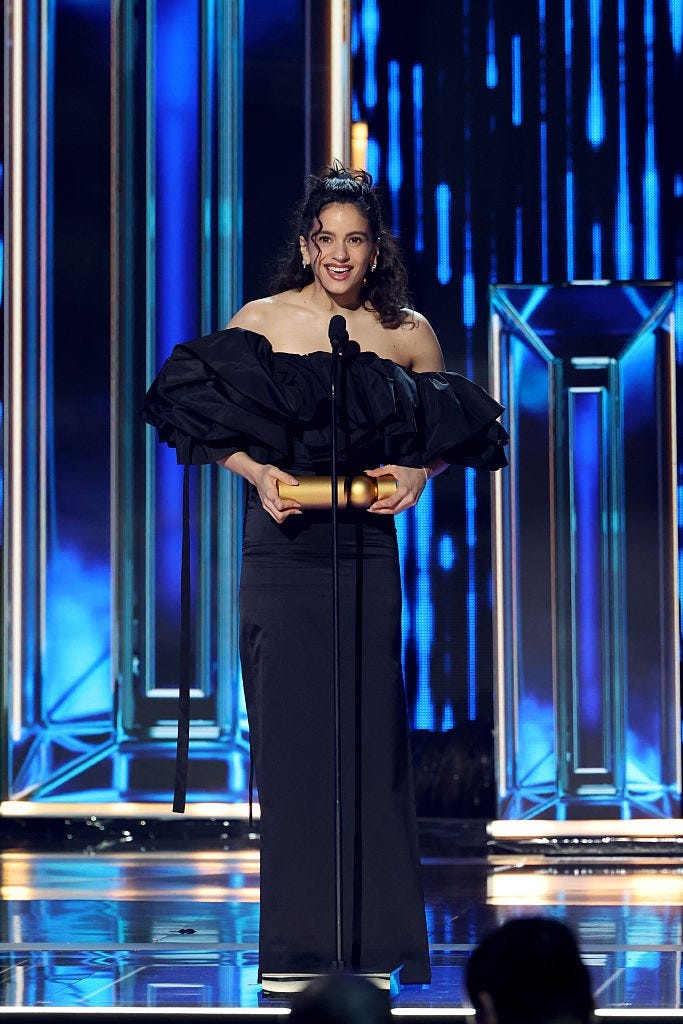 billboard latin music awards awards show pictured rosalía at the james l knight center on october 22, 2026 in miami, fl photo by alexander tamargotelemundo via getty images