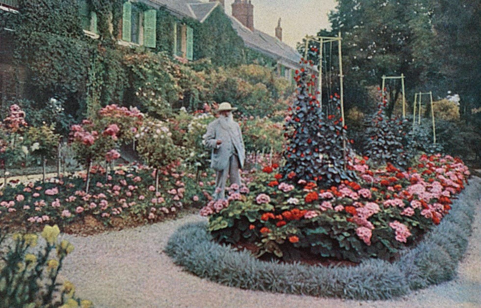 Claude Monet at Giverny.