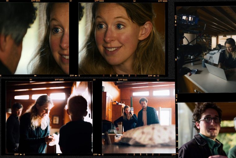 A collage of people interacting indoors, featuring close-up expressions and group scenes.