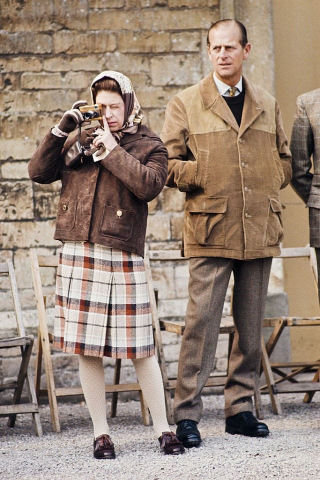 Royal family wearing plaid