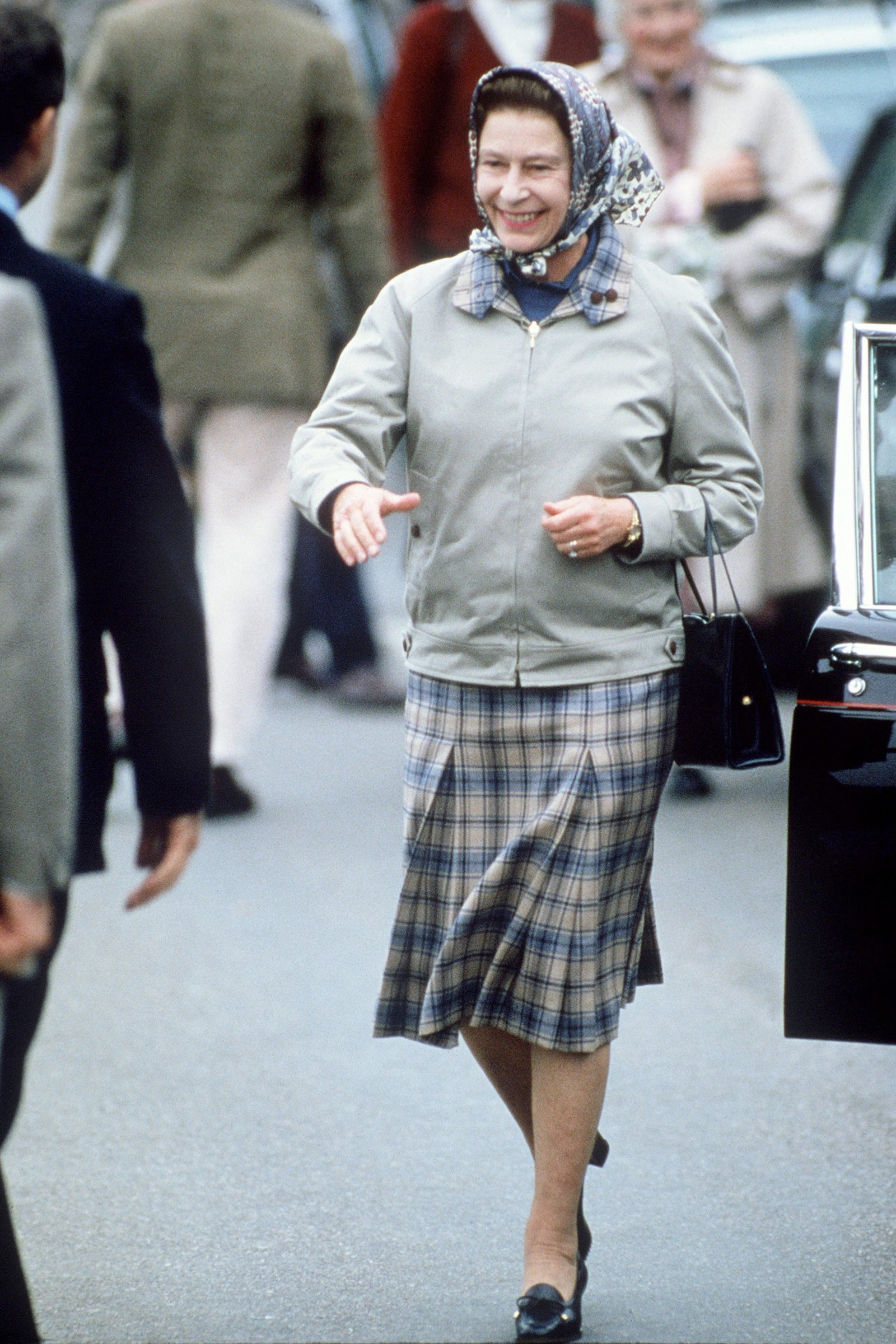 Royal family wearing plaid