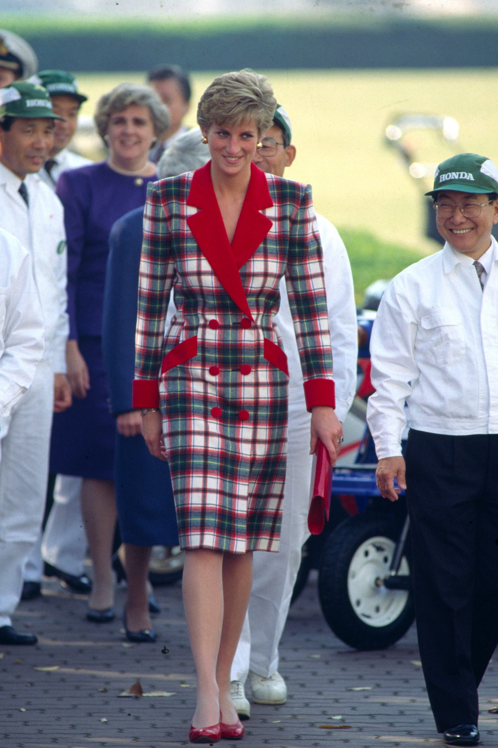 Royal family wearing plaid