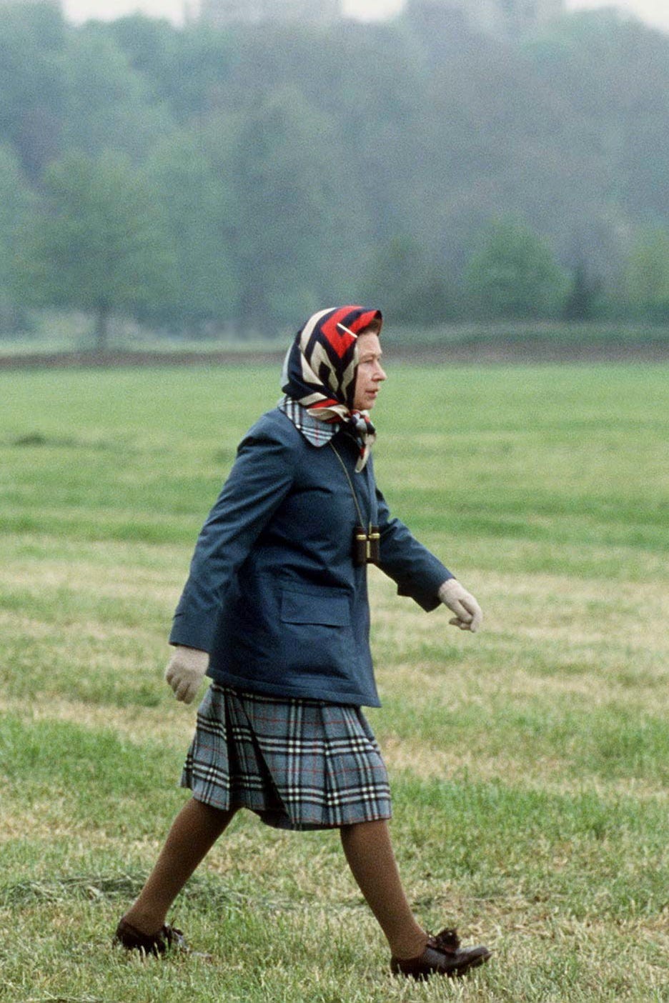 Royal family wearing plaid