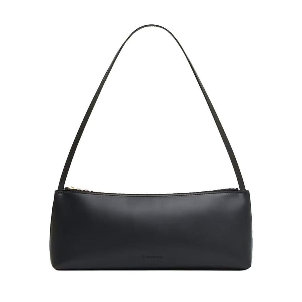 Gaia Baguette Leather Shoulder Bag