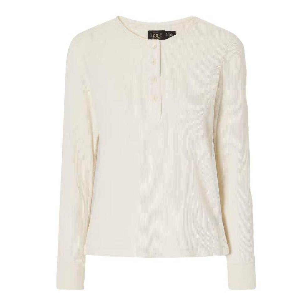 Waffle-Knit Henley
