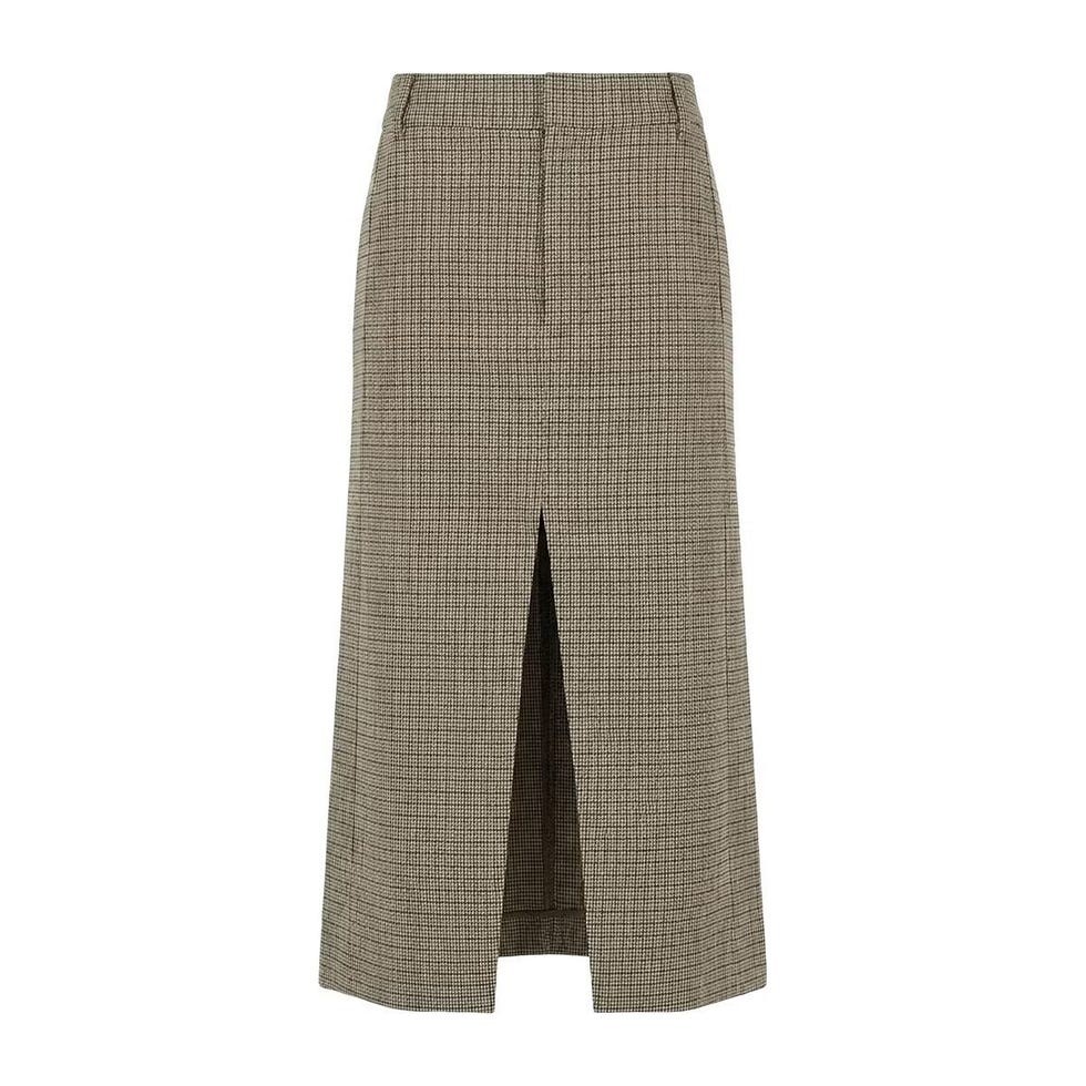 Thomas Menswear Check Midi Trouser Skirt