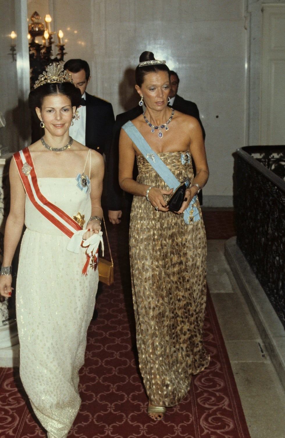 Princess Birgitta of Hohenzollern and Sweden. Pictured to the right of queen Silvia 1977...