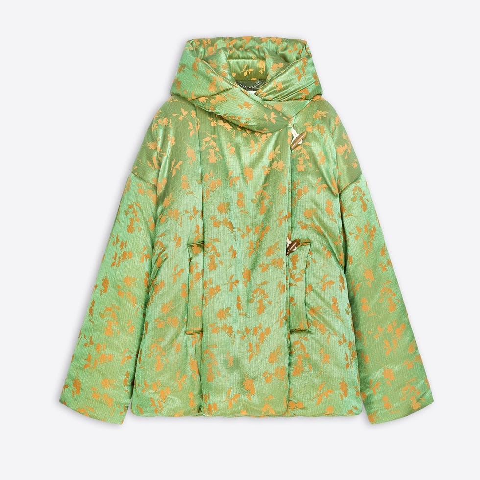 Jacquard Puffer Jacket
