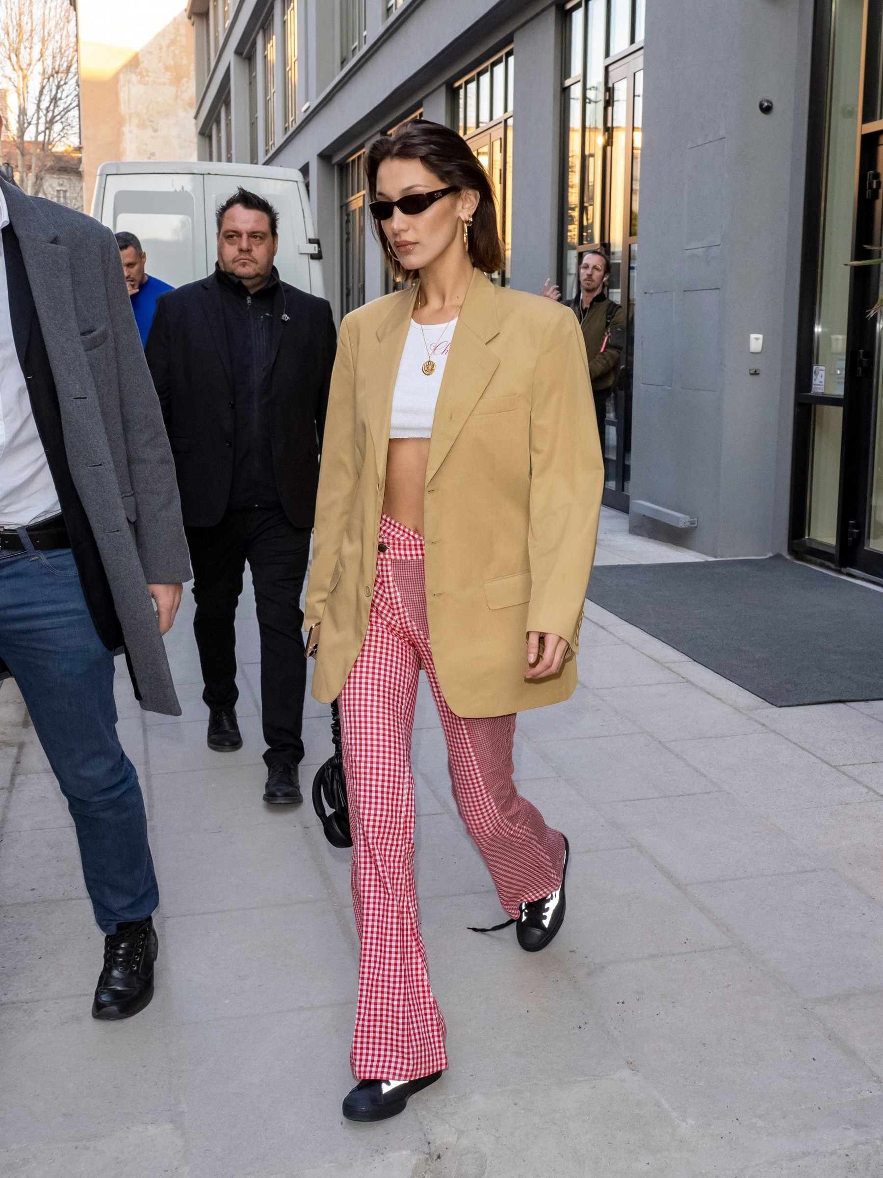 celebrity sightings: february 22nd milan fashion week fall/winter 2020 2021