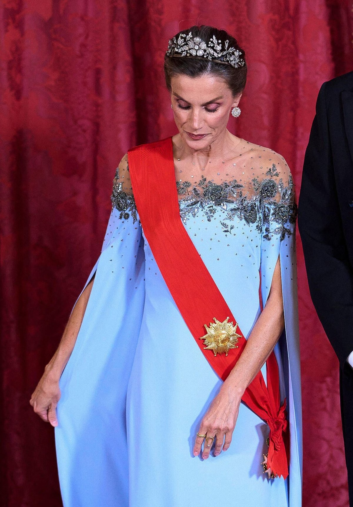 The King and Queen of Spain host a gala dinner in honor of the visiting President and First Lady of France at the Royal Palace in Madrid on September 29, 2026 (Oscar Gonzalez/Sipa USA/Alamy)